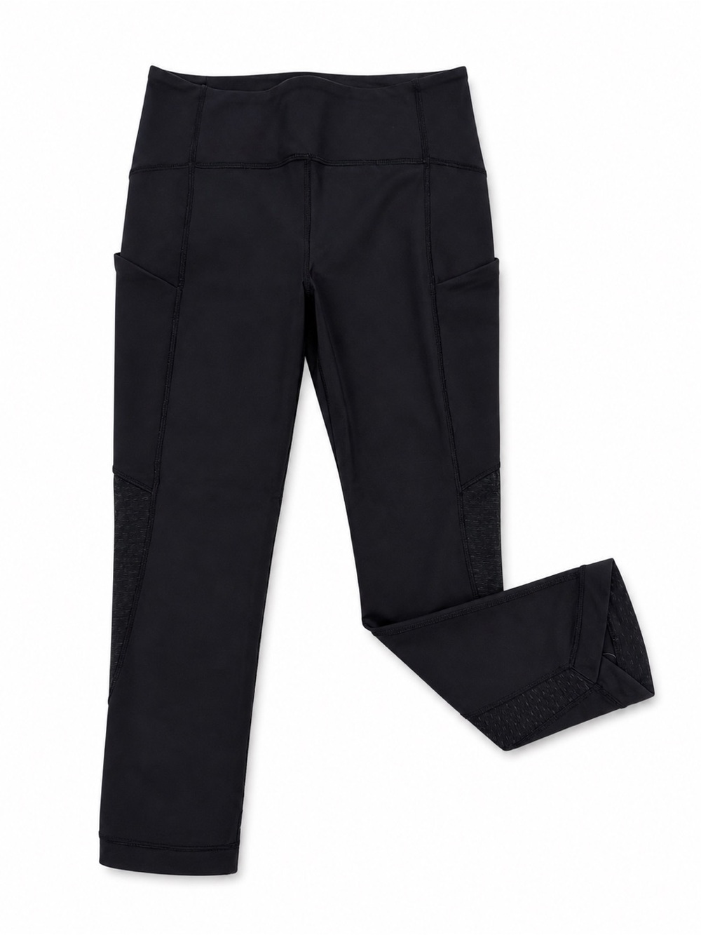 Lululemon Black Athletic capris with Side Pockets